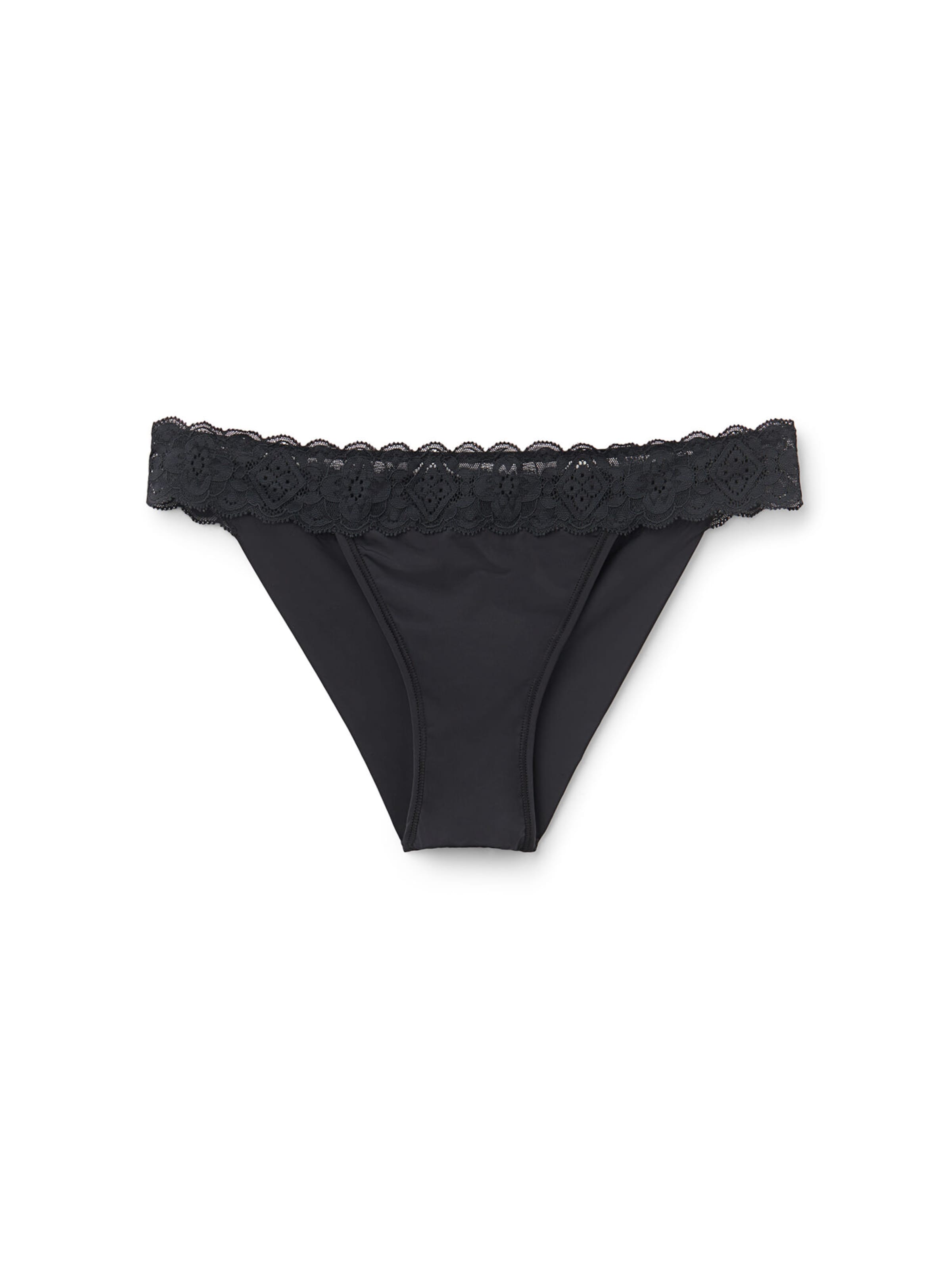 INTIMISSIMI Slip in Schwarz: Vorderseite
