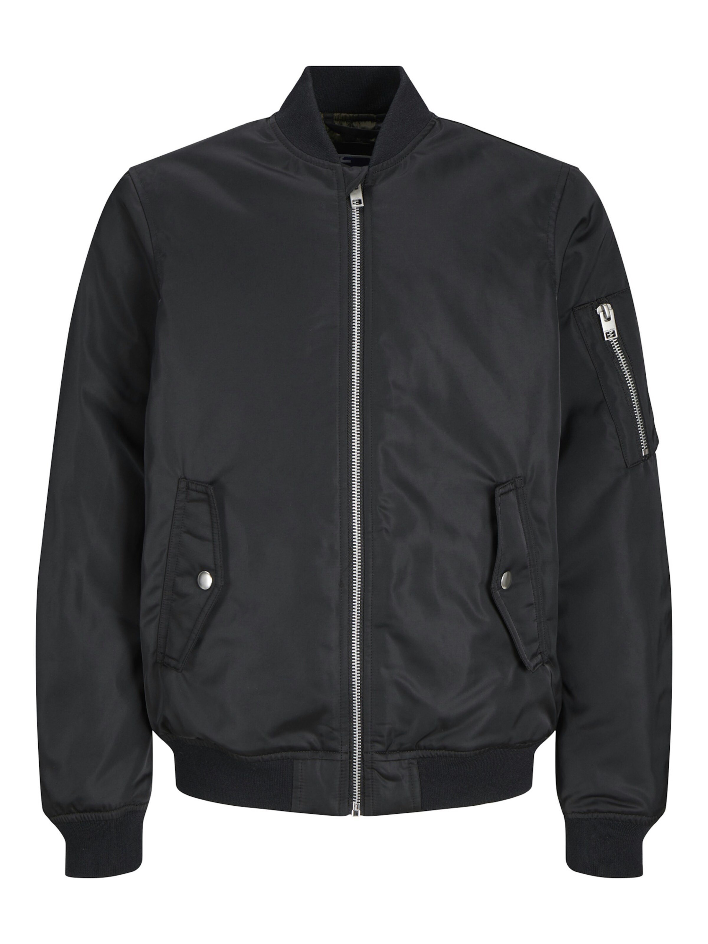 Jack & Jones Junior Tussenjas 'Ocean' in Zwart: voorkant