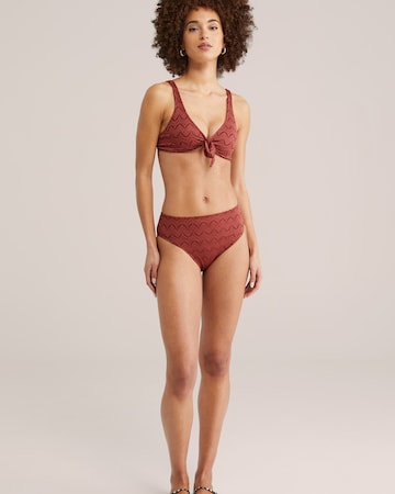 WE Fashion Triangle Bikini top in Red