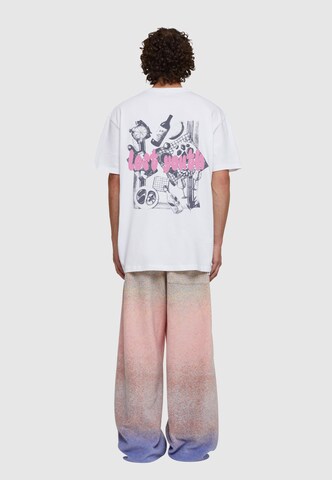 Lost Youth Shirt 'Foods&Friends' in Wit: voorkant