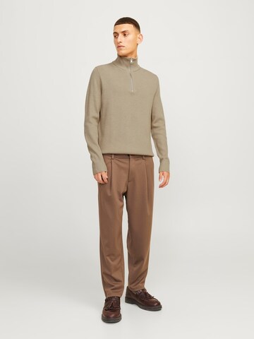 JACK & JONES Pullover 'JJEPerfect' in Beige
