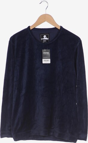 EDWIN Sweatshirt & Zip-Up Hoodie in S in Blue: front