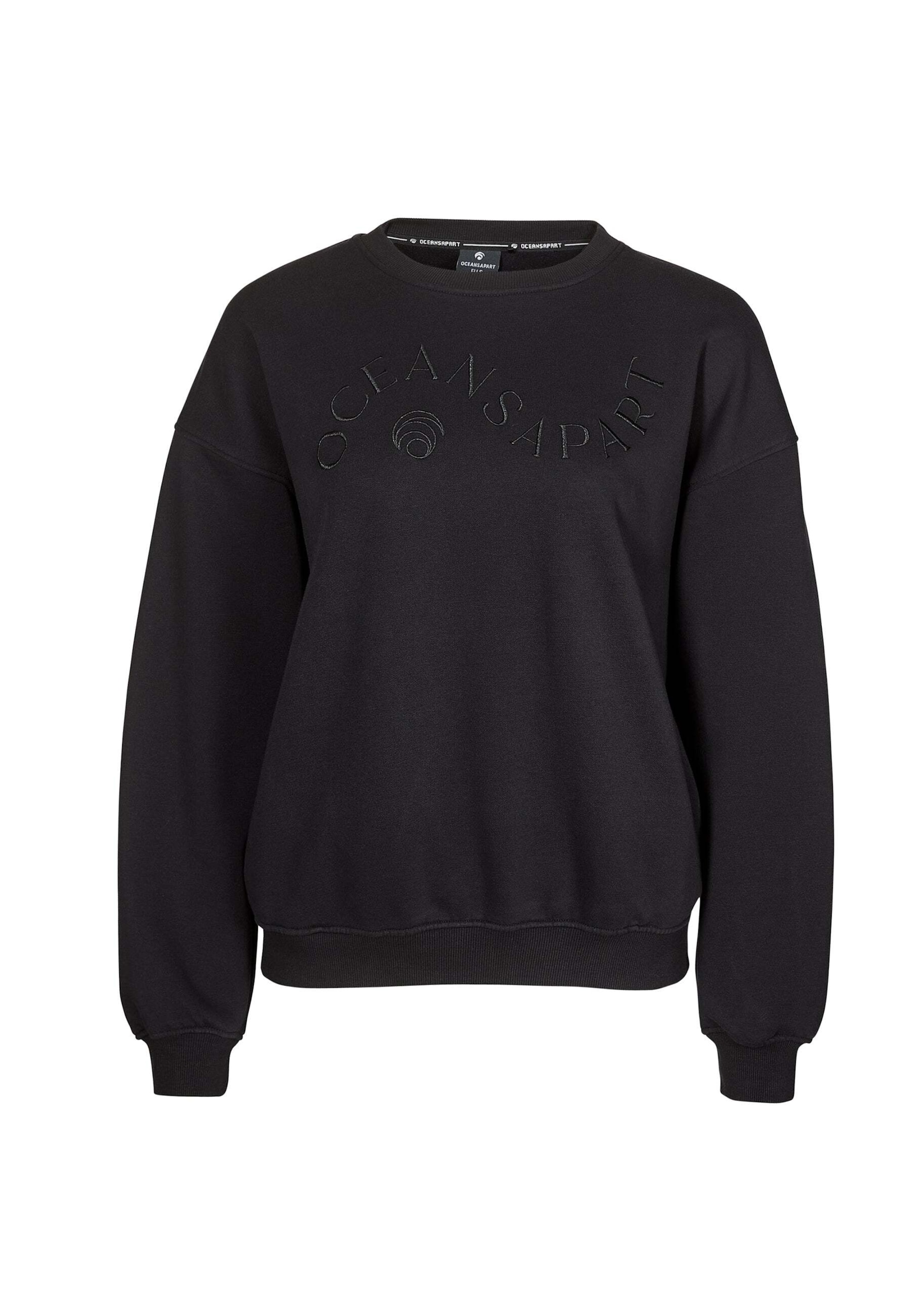 OCEANSAPART Sweatshirt 'Maya' in Black: front