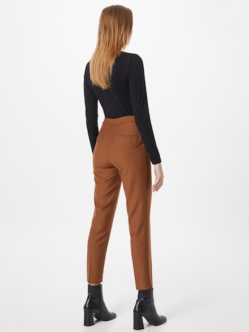 Coupe slim Pantalon à plis UNITED COLORS OF BENETTON en marron