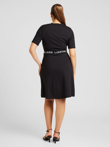 Calvin Klein Jeans Curve Obleka | črna barva