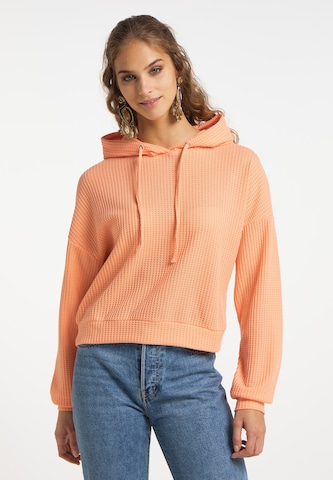 IZIA Sweatshirt in Oranje: voorkant