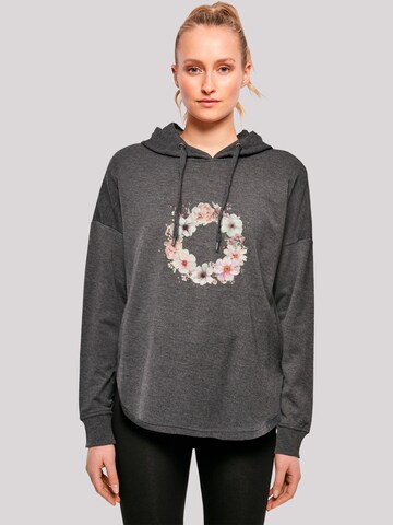 Sweat-shirt 'Rosa Blumenkranz' F4NT4STIC en gris : devant