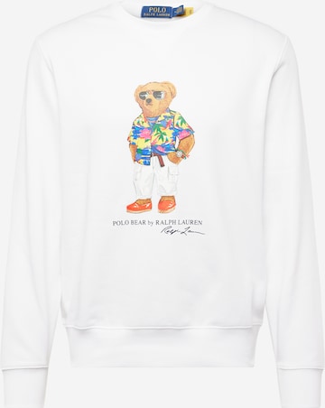 Polo Ralph Lauren Sweatshirt in White: front