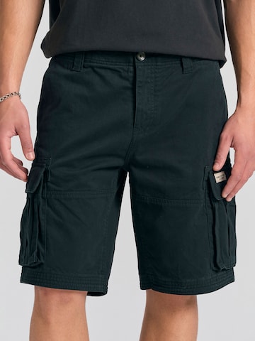 Funky Buddha Loose fit Cargo trousers in Black: front