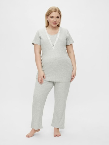 Mamalicious Curve Pyjama 'Amaja' in Grijs