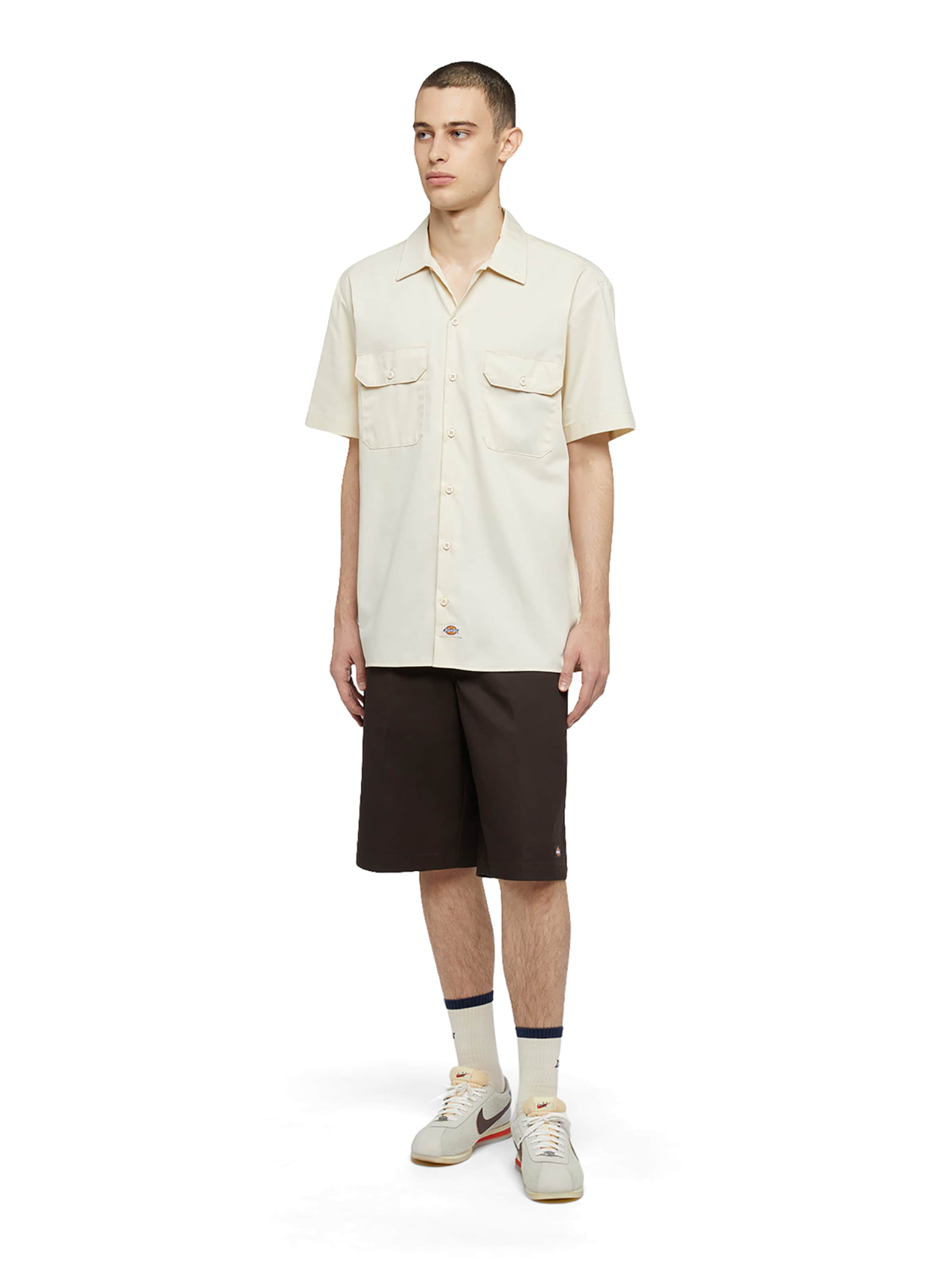 DICKIES Comfort Fit Skjorta i beige