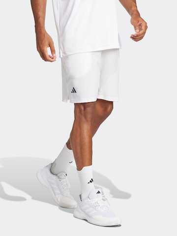 ADIDAS PERFORMANCE Loose fit Sports trousers 'Club' in White: front
