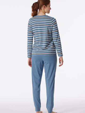 SCHIESSER Pajama ' Casual Essentials ' in Blue