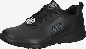 Baskets basses SKECHERS en noir : devant