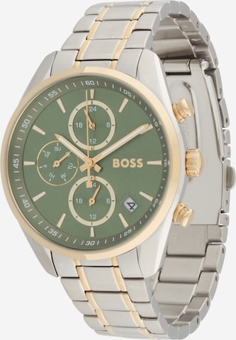 Ceas analogic 'GRAND TOUR' de la BOSS pe argintiu: față