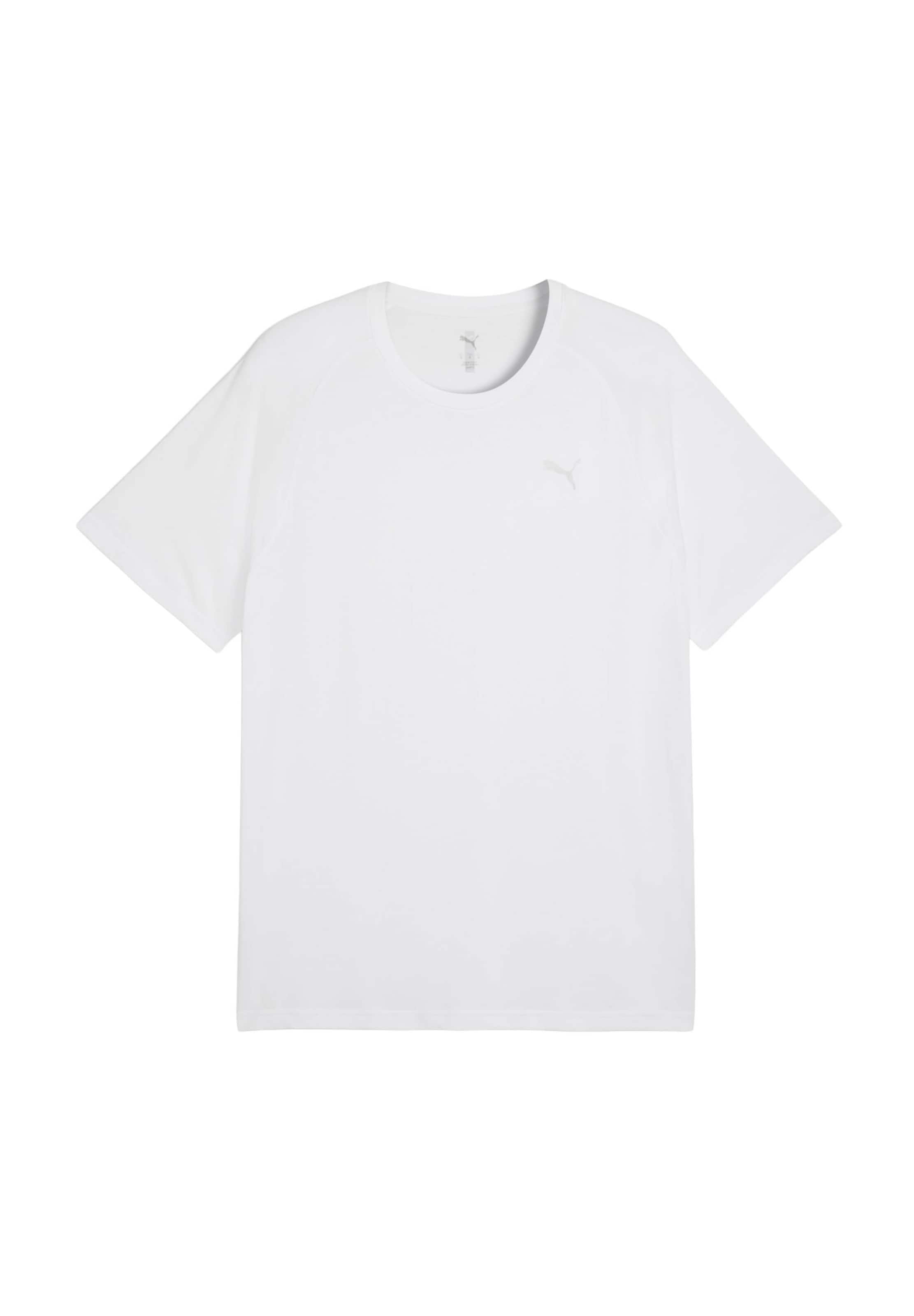 PUMA Functioneel shirt 'Pwrtrain' in Wit: voorkant
