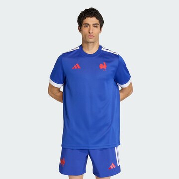 ADIDAS PERFORMANCE - Camiseta de fútbol 'Frankreich Rugby Replica Home Fan' en azul: frente
