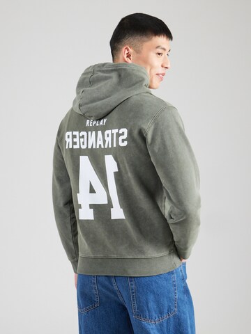 Sweat-shirt REPLAY en vert : devant