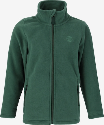 ZigZag Athletic Fleece Jacket 'Zap' in Green: front