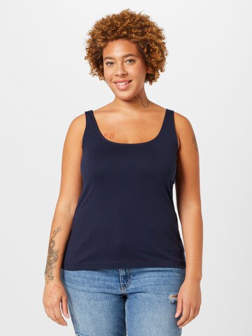 Esprit Curves Top in Blue: front