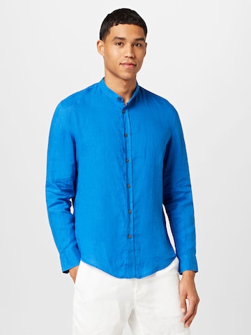 Coupe slim Chemise 'TAROK' DRYKORN en bleu : devant