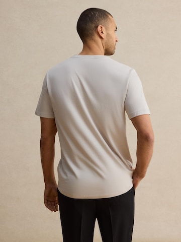 DAN FOX APPAREL Regular fit Majica 'Piet' | siva barva