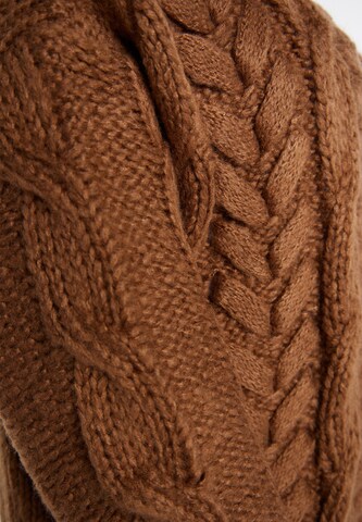 usha WHITE LABEL Knit cardigan in Brown