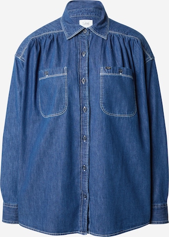 Lee Blouse 'FRONTIER' in Blauw: voorkant