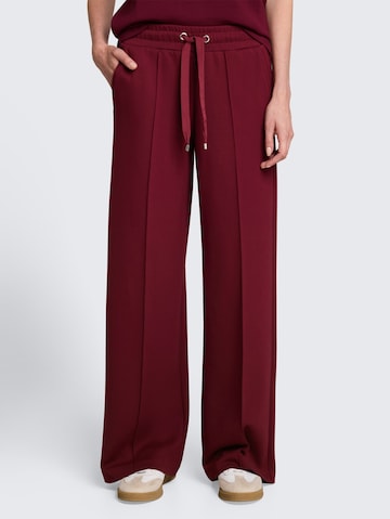 TOM TAILOR Wide leg Broek in Rood: voorkant