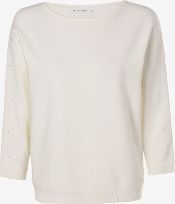 TATUUM Pullover 'PERLO' i hvid: forside