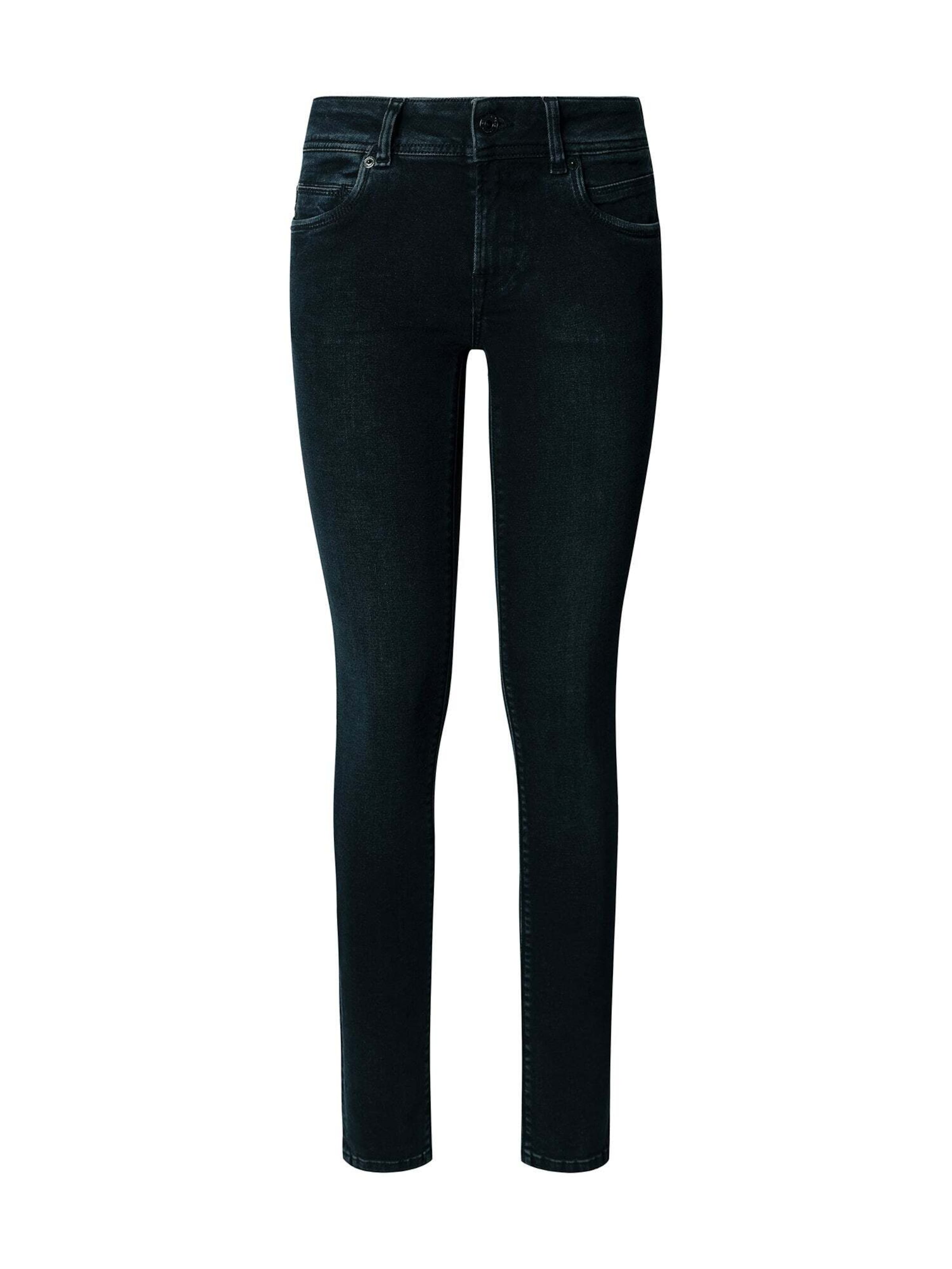 Coupe slim Jean Pepe Jeans en bleu : devant