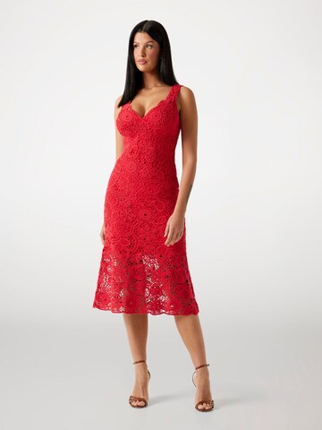 GUESS Knitted dress in Red: front
