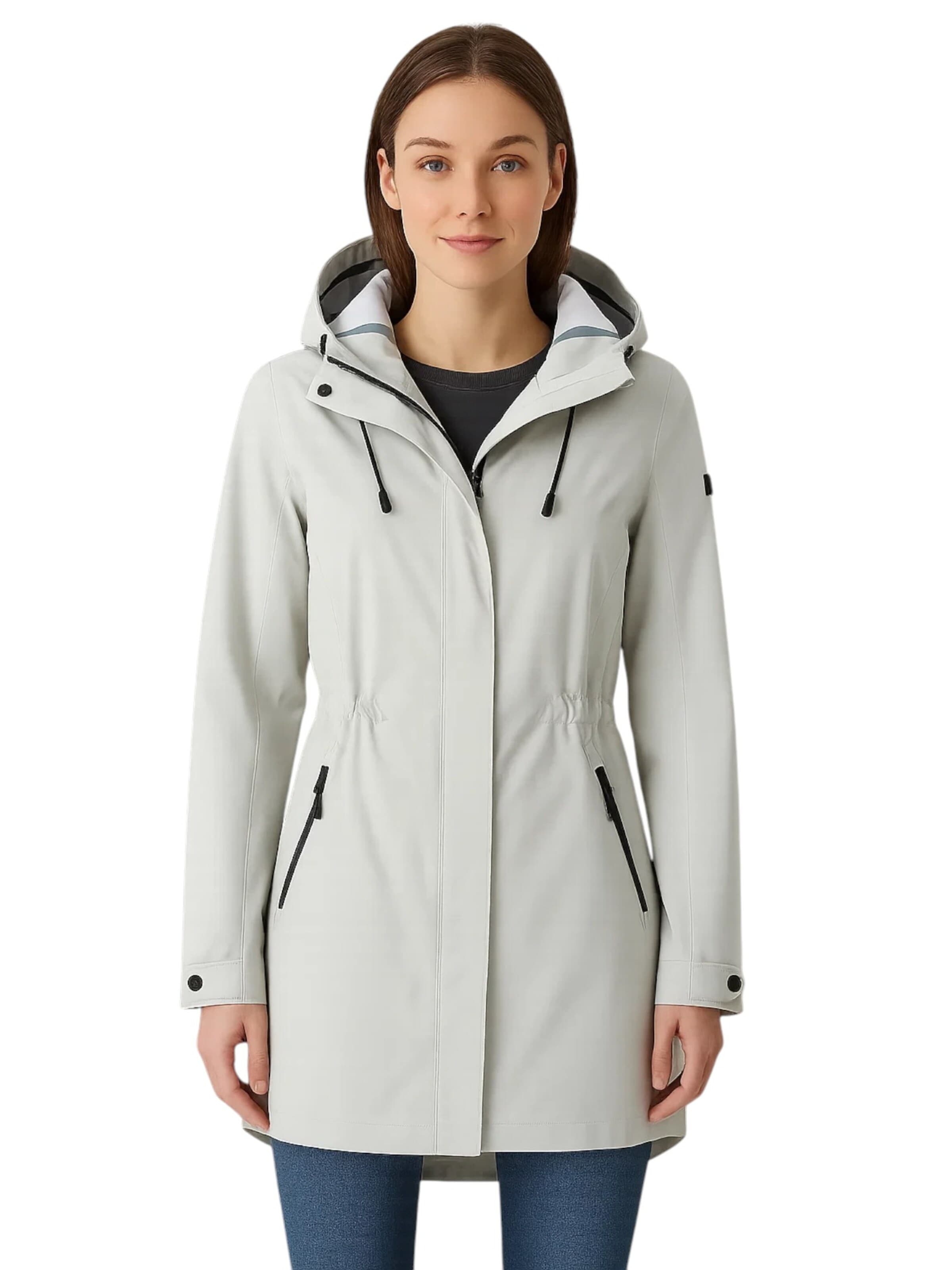 LPO Přechodová parka 'Outdoorparka Insa Damen Winterjacke, Funktionsjacke' – bílá: přední strana