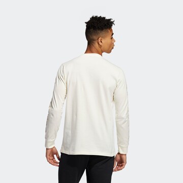ADIDAS PERFORMANCE Skinny Toiminnallinen paita 'Repeat' värissä valkoinen