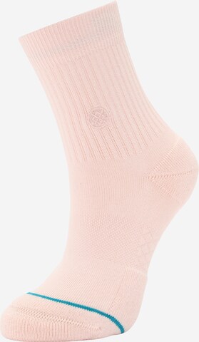 Stance Athletic Socks 'Quarter' in Pink: front