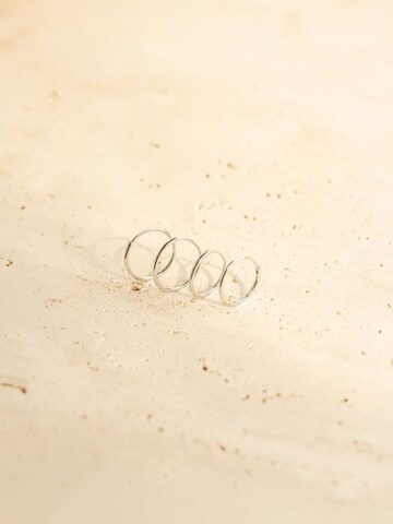 Hey Happiness Oorbel 'Slim Hoop' in Zilver