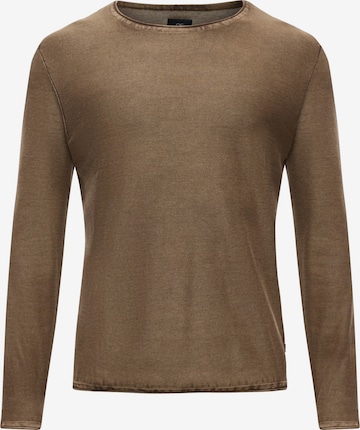 Pull-over QS en marron : devant