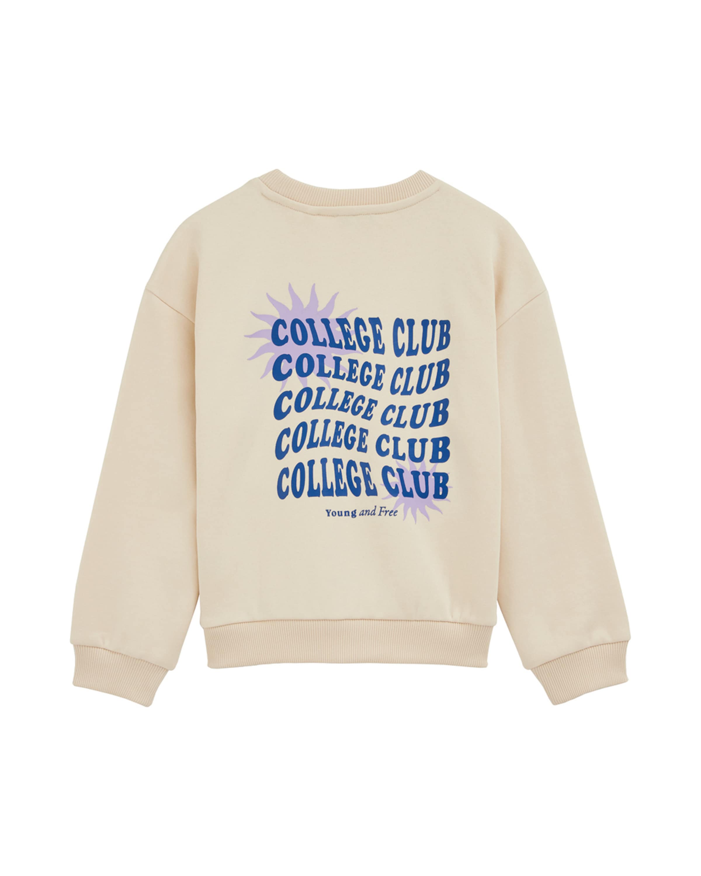 WE Fashion Mikina - Béžová: predná strana