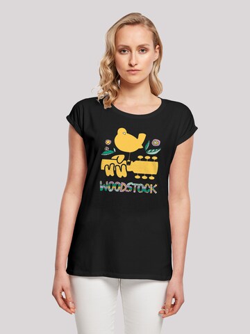 T-shirt 'Woodstock Artwork' F4NT4STIC en noir : devant