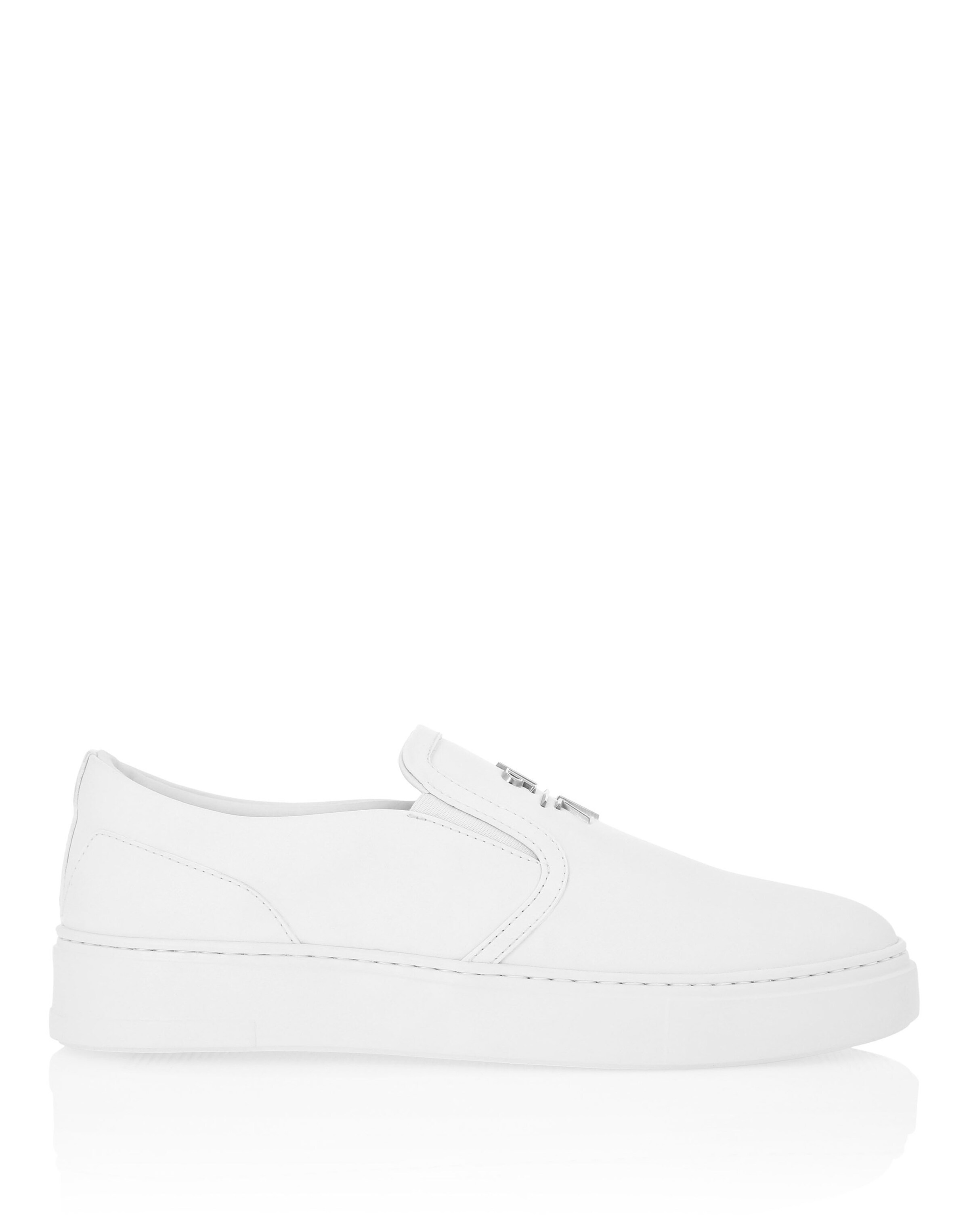 Philipp Plein - Zapatillas sin cordones en blanco
