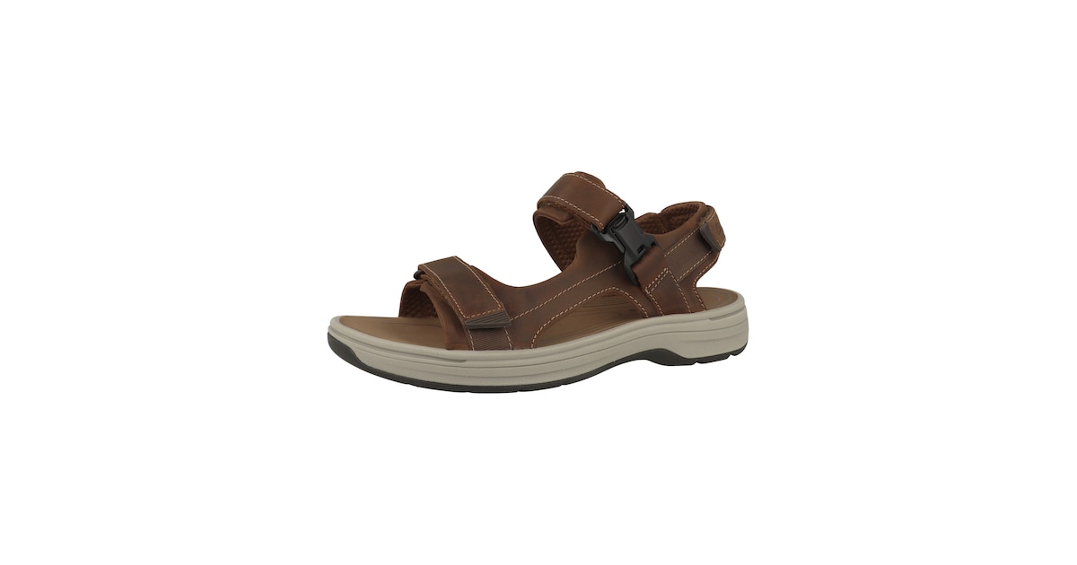 Uomo Clarks' Saltway Edge 'Casual Cinghia Regolabile Pelle Sandali - G & H Ampia Uomo Clarks' Saltway Edge 'Casual Cinghia Regolabile Pelle Sandali - G & H Ampia
