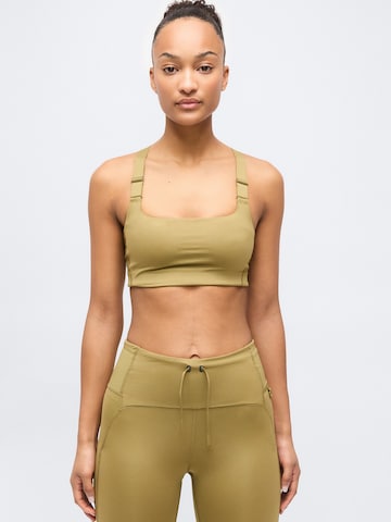 THE NORTH FACE Бюстие Спортен сутиен 'REFINA' в зелено: отпред