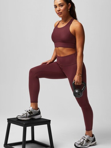 Fabletics Skinny Sports trousers 'Define PowerHold® High-Waisted 7/8 Legging' in Red