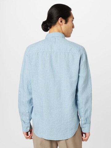 NN07 Regular fit Button Up Shirt 'Arne' in Blue