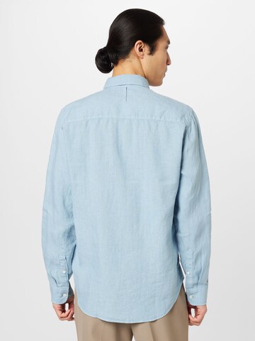 NN07 - Ajuste regular Camisa 'Arne' en azul