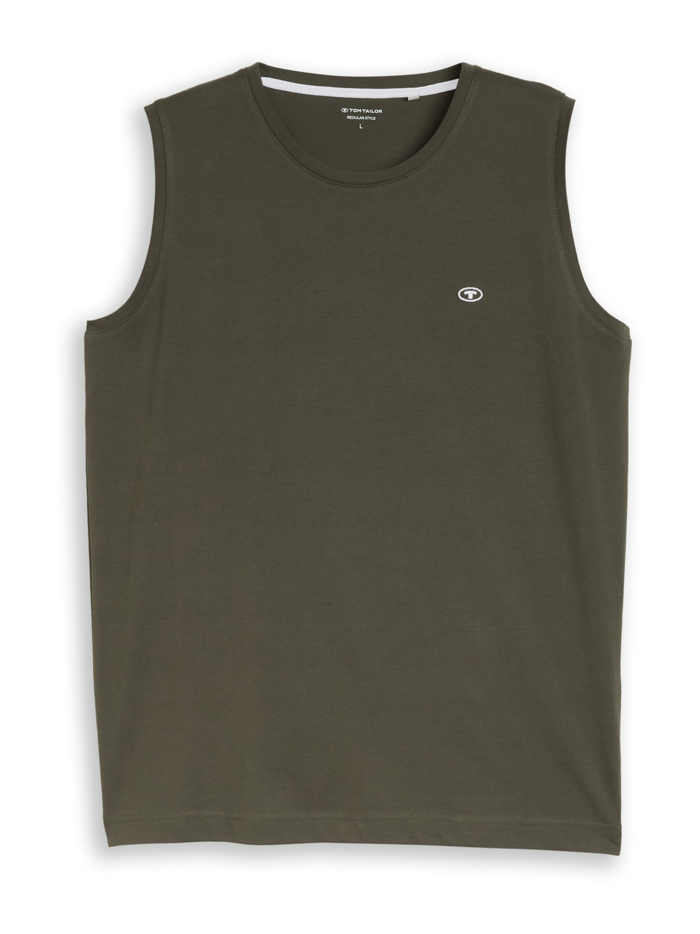 T-Shirt TOM TAILOR en vert : devant