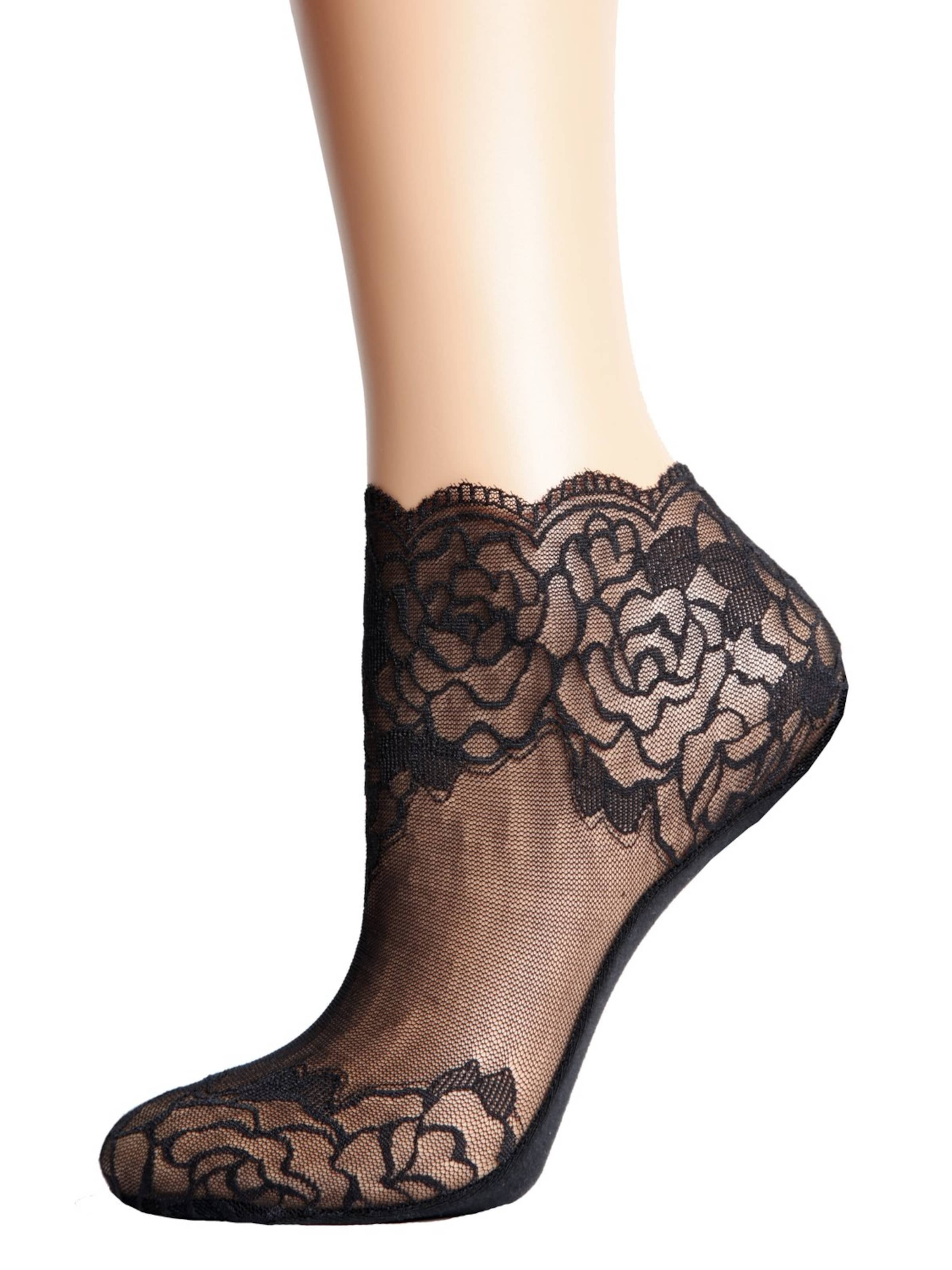 Chaussettes 'Teresa' Sokisahtel en noir : devant