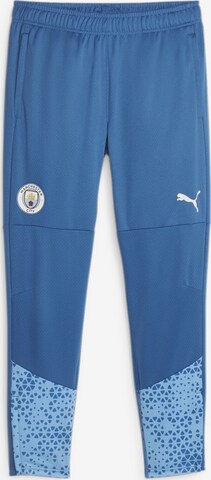 PUMA Tapered Sportbroek 'Manchester City' in Blauw: voorkant