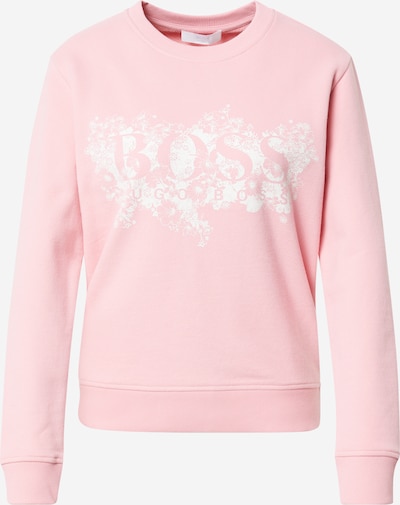 BOSS Casual Sweatshirt 'C_Elaboss2' i pink / hvid, Produktvisning