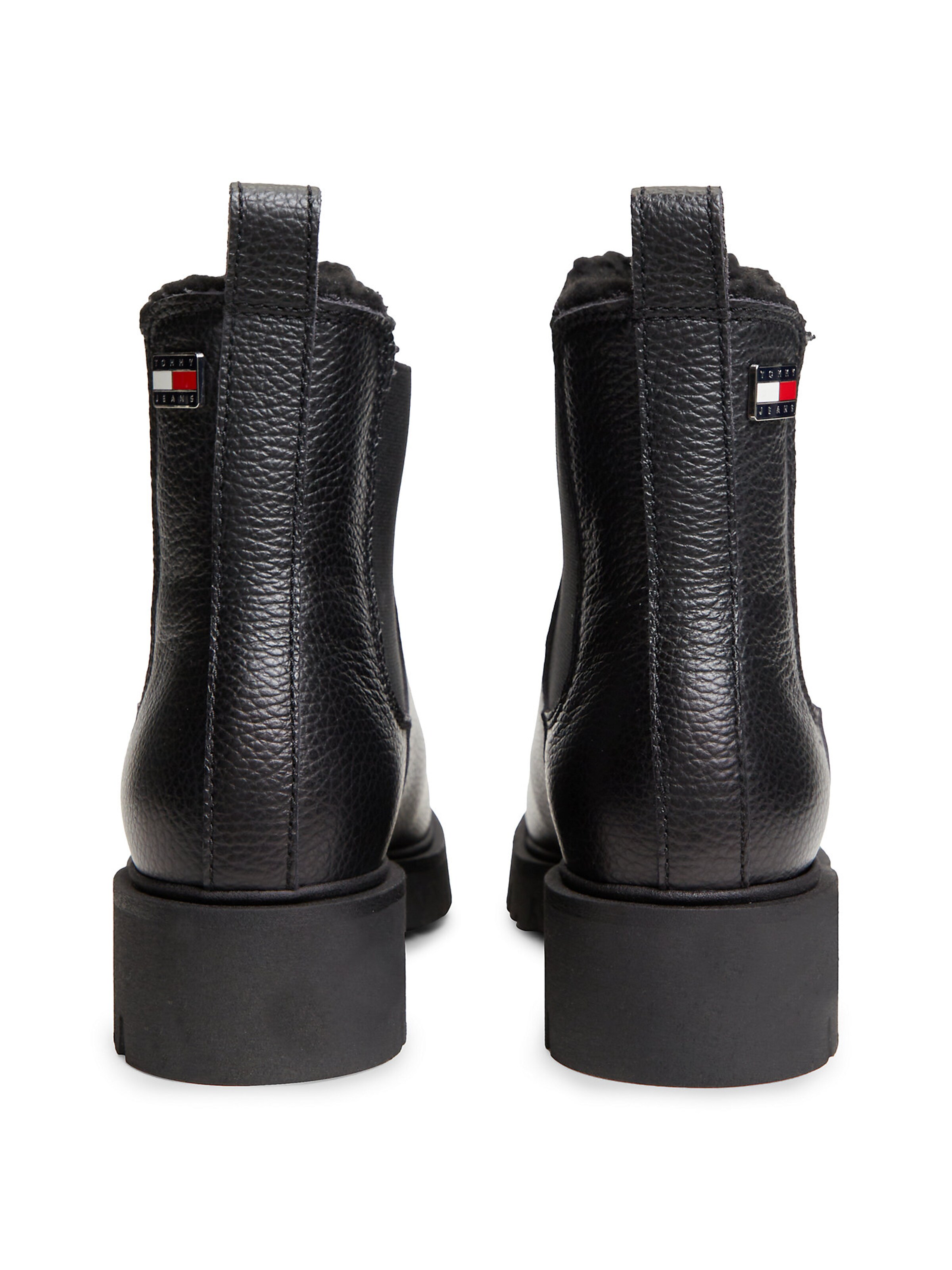 Tommy Jeans Chelsea Boots in Schwarz